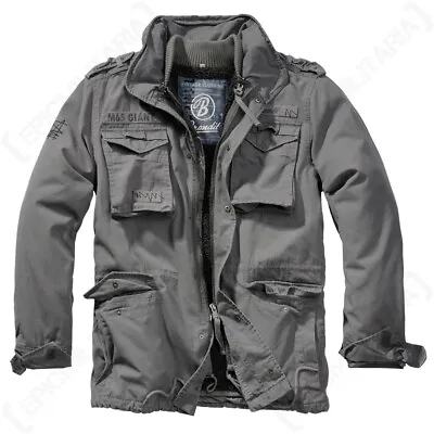 Buy Brandit Military M65 Giant Field Jacket Coat - Charcoal Grey  - Various Sizes • 103.95£