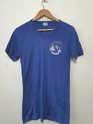 Buy Vintage Holiday Shirt Men SIZE 16 Blue Single Stitch Port Macquarie Australia • 18.11£