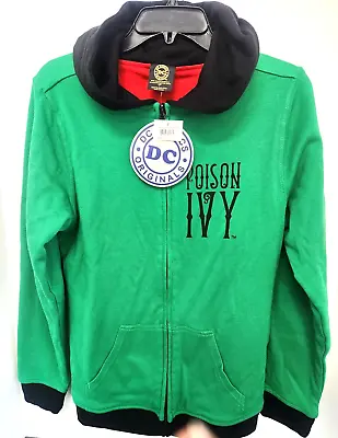 Buy DC Comics Sz Large Harley Quinn Poison Ivy Reversible Jacket Hoodie Full Zip NWT • 22.72£