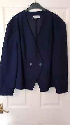Buy Ladies Stylish Navy Jacket Suitable For Wedding, Size 22 • 15£