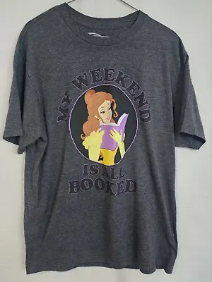 Buy Disney Belle T-shirt, Size L, Dark Gray,  My Weekend Is All Booked  • 18.94£
