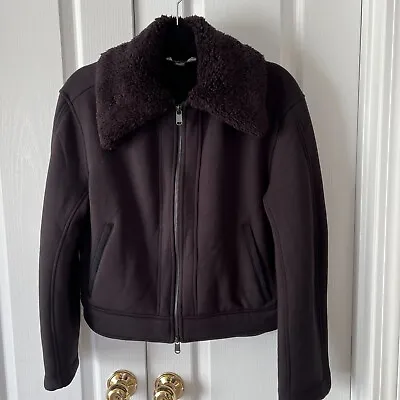 Buy Athleta Fleece Jacket Size XS Women Full Zip Black Sherpa Collar & Lining • 16.06£