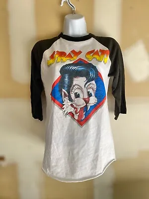 Buy Vintage STRAY CATS 1983 Rock Concert T-Shirt  Struttin' Across America  ORIGINAL • 189.58£