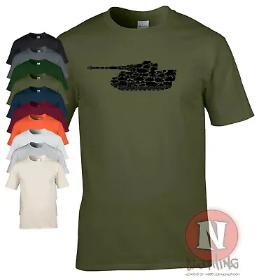 Buy Tiger Tank T-shirt German Army WW2 Exclusive Design Military Vehicles Panzer 6 • 13.99£
