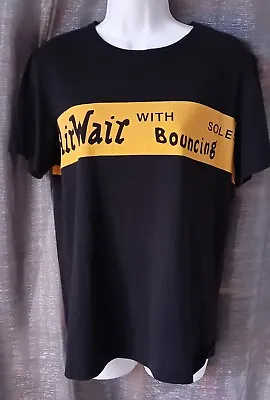 Buy Dr Martens Black T Shirt  Airware With Bouncing Soles  Graphic. Size XS/38  • 10£