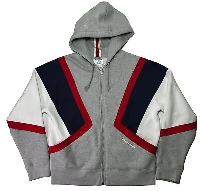 Buy Champion Life Women Retro Reverse Weave Color Block Zip Hoodie Jacket Sz Large • 23.68£