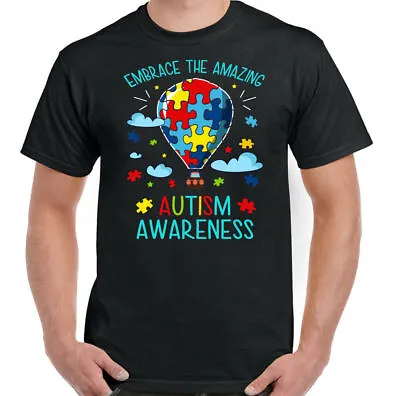 Buy AUTISM AWARENESS T-SHIRT, Day Autistic Embrace The Amazing Unisex Mens Tee Top • 10.99£
