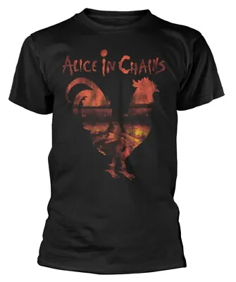 Buy Alice In Chains Dirt Rooster Silhouette Black T-Shirt NEW OFFICIAL • 17.99£