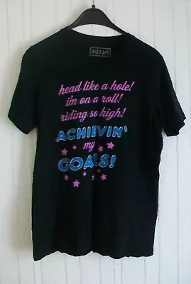 Buy Nine Inch Nails Black Mirror Achievin' My Goals Black T-Shirt Size M Cotton • 5£