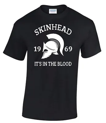 Buy Men's T-Shirt Gift Birthday Skinhead In The Blood 1969 Ska Reggae 2-tone Mod • 12.95£