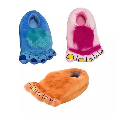 Buy Funny Plush Slippers Warm House Shoes Big Feet Slippers For Bathroom Indoor • 8.05£