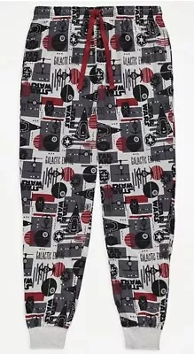 Buy Mens Star Wars Loungewear Pyjama Bottoms Novelty Lounge Pants Grey Red Size XL • 17.99£
