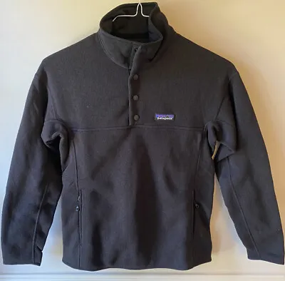 Buy Patagonia Women Better Sweater Marsupial Woolly Fleece Jacket Pullover Black XS • 92.37£