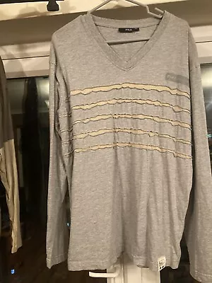 Buy FILA Long Sleeve T Shirt XXL/2XL Grey In Good Condition • 9.99£