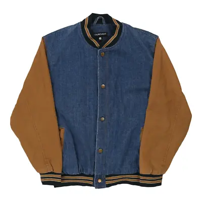 Buy Fourcast Varsity Jacket - Medium Blue Cotton • 48.70£