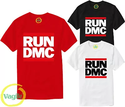 Buy Run Dmc T-shirt, Logo Black American Hip Hop Retro Unisex Adults Tee Top • 6.89£