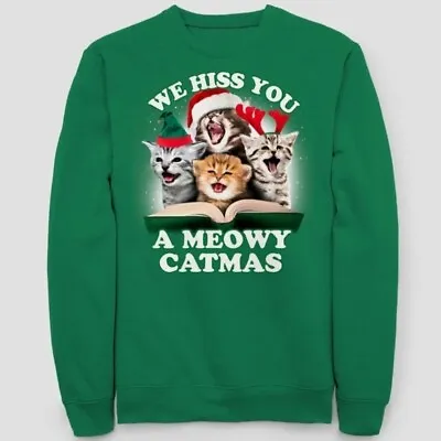 Buy We Hiss You A Meowy Christmas Cat Ugly Sweater Size XL • 13.12£