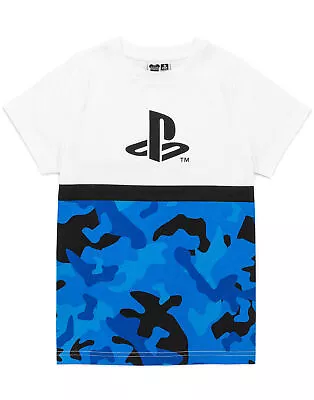 Buy PlayStation White Short Sleeved T-Shirt (Boys) • 7.99£