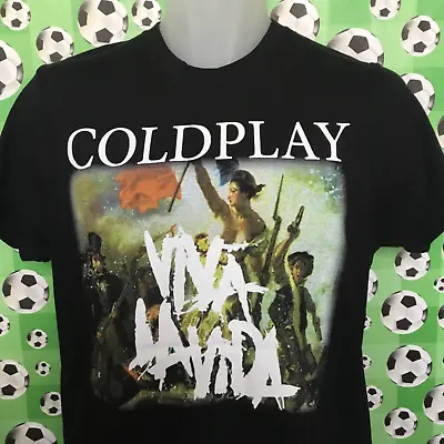 Buy Medium August/september 09 Coldplay Viv La Vida Tour T Shirt • 30£