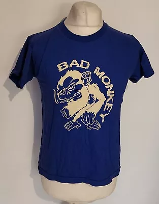 Buy Bad Monkey Shirt Mens Medium Blue Short Sleeve Cotton Casual Crew NBB • 6.99£