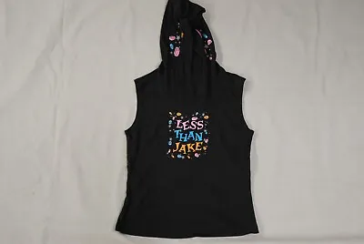 Buy Less Than Jake Candy Logo Ladies Skinny Sleeveless Hoodie Top New Official Rare • 12.99£
