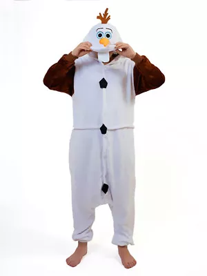 Buy Christmas Olaf Onesiee Kigurumi Fancy Dress Costume Hoody Pyjama Sleep Wear Gift • 10.99£