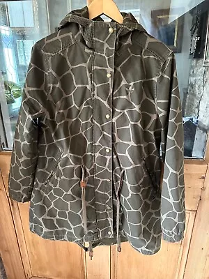 Buy Adidas Ladies Khaki Camouflage  Parka Coat Jacket - Size 14 • 59.99£