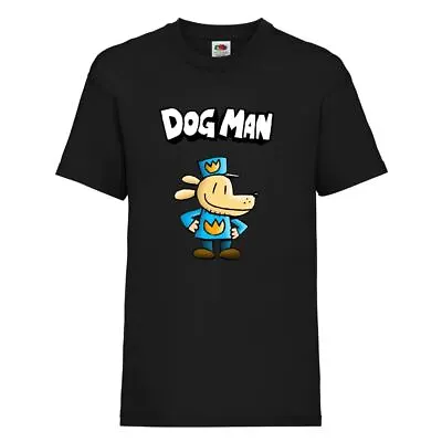 Buy Kids Boy Girls Dog Man World Book Day Childrens Dogman School T Shirt Boys Shirt • 6.99£