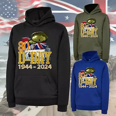 Buy Lest We Forget, 80th Anniversary  1944-2024 D-Day Hoodie, Normandy Landings • 23.99£