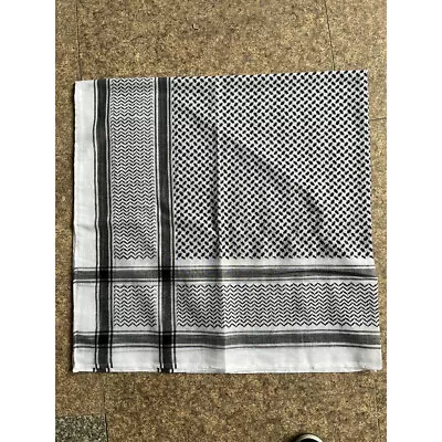 Buy Palestinian Cotton Shemagh Scarf Arab Army Tactical Military Desert Keffiyeh • 0.99£
