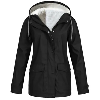 Buy UK Winter Womens Plus Size With Faux Fur Hood Water Resistant Parka Coat Lady • 19.99£