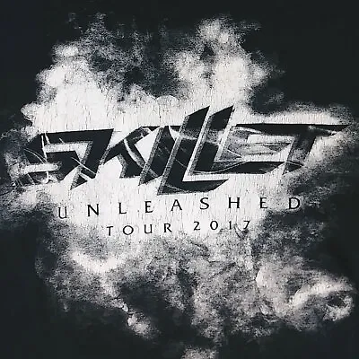 Buy 2017 Skillet Unleashed Tour T-Shirt Black Size S • 12.30£