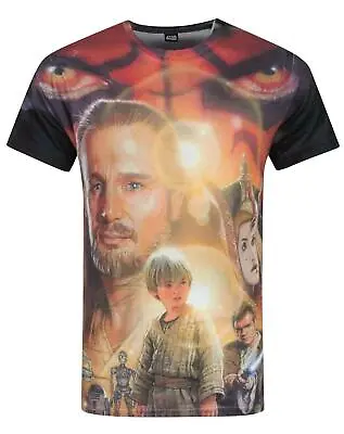 Buy Star Wars Phantom Menace Sublimation Men's T-Shirt • 16.99£