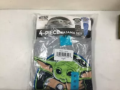 Buy Star Wars Yoda Child Pajamas, Cotton, 2 Sets, Size 4T, New In Package • 10.43£