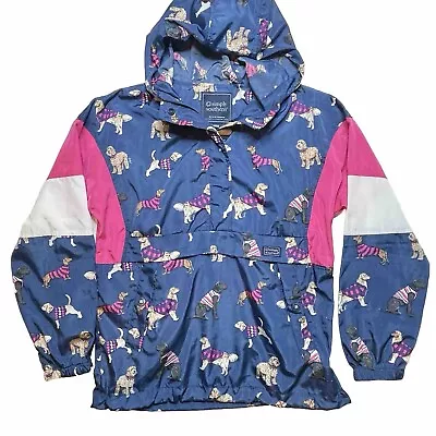 Buy Simply Southern Womens Medium 1/2 Zip Pullover Windbreaker Jacket AOP Dog Print • 28.38£