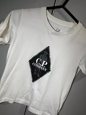 Buy Boys Cp Company White T-shirt Size 6 Years  • 4.99£