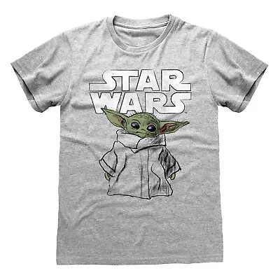 Buy The Mandalorian Baby Yoda The Child Sketch Official Tee T-Shirt Mens • 15.99£