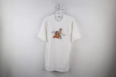 Buy Vintage 90s Disney Womens XL Spell Out The Lady And The Tramp Dog T-Shirt USA • 90.68£