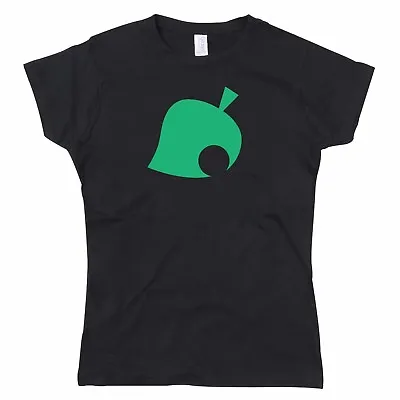 Buy Animal Crossing Inspired Nook Shop Tree Leaf Ladies Tshirt T-Shirt Tee Top • 12.95£