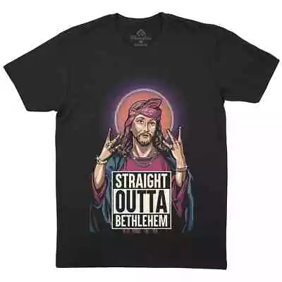 Buy Straight Outta Bethlehem Jesus Christ Mens T-Shirt Music Hip Hop God E138 • 11.99£