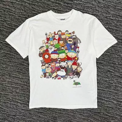 Buy Vintage Mens T Shirt L 1998 South Park Character Graphic Print In White • 25£