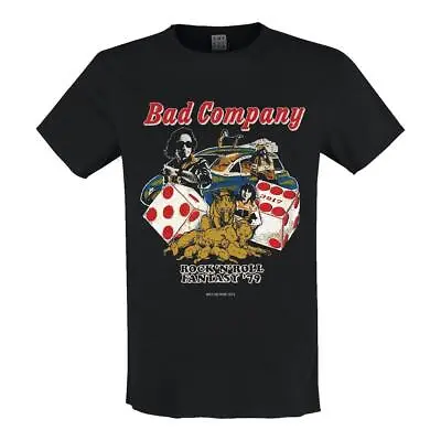 Buy Amplified Bad Company Rock N Roll Fantasy Black T-shirt • 22.95£