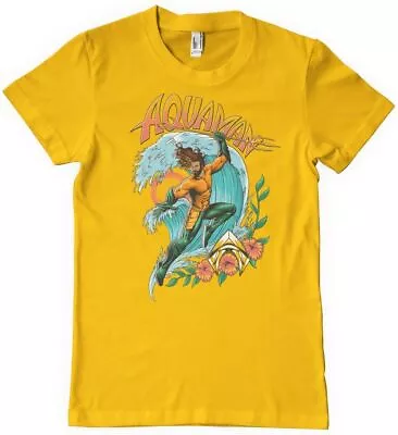 Buy Aquaman T-Shirt Surf Style T-Shirt WB-1-AQLK001-DTF869 • 29.23£