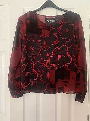 Buy Andy Warhol By Pepe Jeans London Red/black Pop Art Ladies Top Size M • 25£