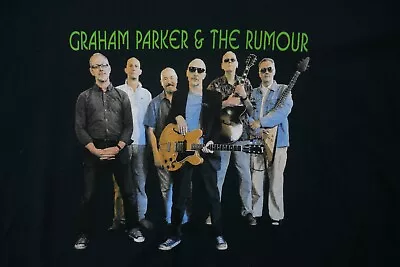 Buy GRAHAM PARKER & The RUMOUR - Tour Tee - Black - XL • 4.99£