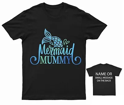 Buy Mermaid Mummy  T-Shirt Personalised Gift Customised Name Message • 16.95£