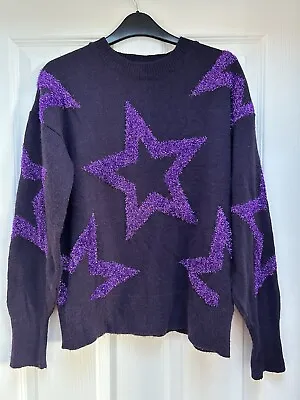 Buy Women’s Next Purple Christmas Star Jumper, XS • 10£
