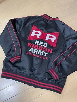 Buy Dragon Ball Z Red Ribbon Army Jersey Jacket Sukajan M Black Red Akira Toriyama • 122£