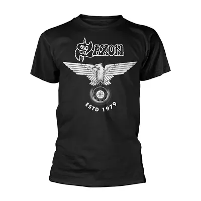 Buy SAXON - ESTD 1979 BLACK T-Shirt Medium • 19.11£