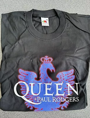 Buy Original 2005 Version Queen + Paul Rodgers Tour T-Shirt Never Worn Black XL • 10£